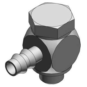 SMC M-3ALU-3 M 系列 微型管接头 M-3ALU-3软管用倒钩弯头