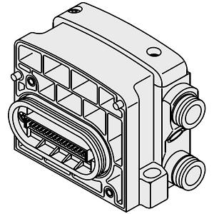 SMC VVQC2000-3A-1-C10 集装式组件型号 D侧端板组件 适用于VQC1000/2000系列