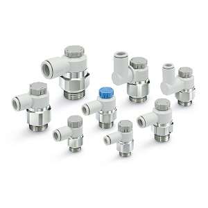 SMC AS2201F-U01-06A AS 系列 Uni-带快换接头的速度控制阀