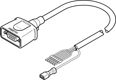 FESTO 电机电缆 NEBM-S1G9-E-5-Q5-LE6 1450370