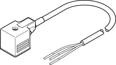 FESTO 连接电缆 NEBV-A1W3F-P-K-0.6-N-LE3 3679776