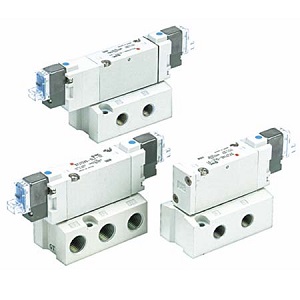 SMC SYJ7140-5GS SYJ7000 系列 5通先导式电磁阀 弹性密封 底板配管型 单体阀