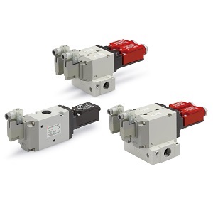 SMC 25A-VP744-5DZ1-04-X555 25A-VP500/700-X555 系列 对应二次电池 安全规格ISO13849-1认证 带主阀位置检出功能 3通残压排气阀 带缓慢启动功能的双重残压排气阀