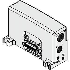 SMC VVQC4000-3A-2 集装式组件型号 D侧端板组件 适用于VQC4000系列