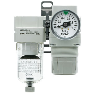 SMC AC40B-04G-V-A AC10B-AC40B-A 系列 空气组合元件:空气过滤器+减压阀