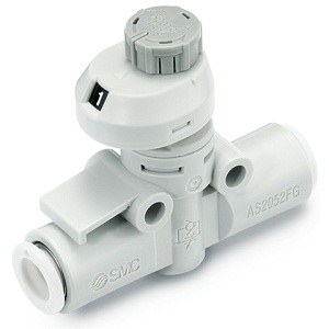 SMC AS1002FSG-04 AS-FSG 系列 带刻度的速度控制阀 不锈钢系列 直通型