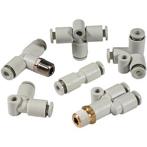 SMC KQ2R08-12-X17 KQ2 系列 快换接头 适合公制尺寸管子连接螺纹-M R Rc