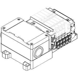 SMC SS5Y5-10T-03B-C8 SY3000·5000·7000 系列 插入式插件连接底板 对应端子台盒 10/11型