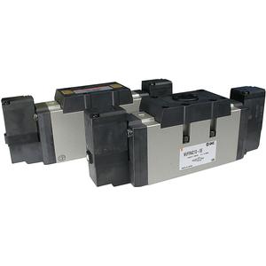 SMC VFR4210-1DB VFR4000 系列 5通先导式电磁阀 弹性密封 非插入式 导线集中引出型