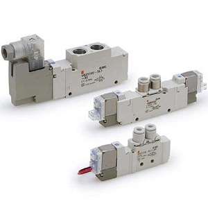 SMC VQZ2220-5LB1-C6 VQZ1000·2000·3000 系列 5通先导式电磁阀 直接配管型 插头引线组件 单体