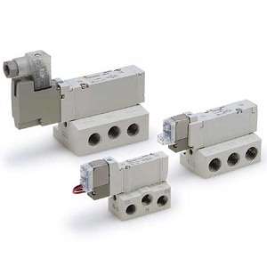 SMC VQZ3450-5L1 VQZ1000·2000·3000 系列 5通先导式电磁阀 底板配管型 插头引线组件 单体