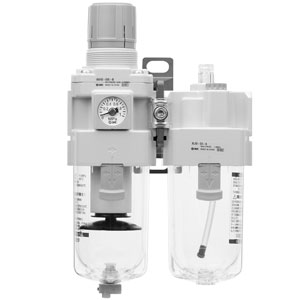 SMC AC30A-03DG-S-B AC20A-AC60A-B 系列 空气组合元件:过滤减压阀+油雾器