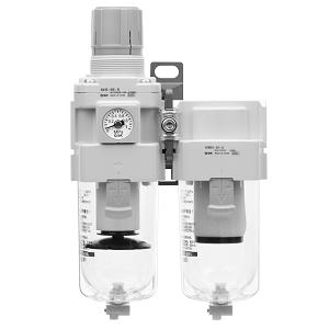 SMC AC40D-03E-R-B AC20D-AC40D-B 系列 空气组合元件:过滤减压阀+油雾分离器
