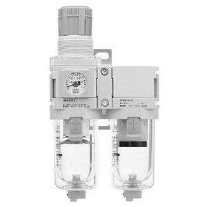 SMC AC40D-04M-R-D AC20D-D～AC40D-D 系列 空气组合元件 过滤减压阀+油雾分离器