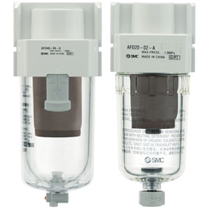 SMC AFD30-02B-2R-A AFD20-AFD40-A 系列 模块式 微雾分离器