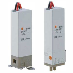 SMC LVM10R1-5C-3 LVM10/100 系列 小型化学液用直动式2·3通电磁阀 直接配管型