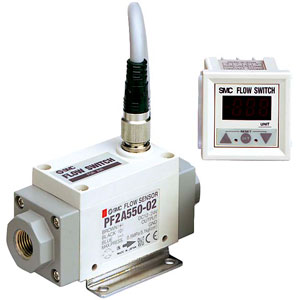 SMC PF2A550-02-2 PF2A 系列 空气用 数字式流量开关 分离型