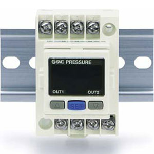 SMC PSE300T-ME PSE300 系列 2色显示式 数字式压力传感器的控制器 DIN导轨·端子台型