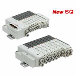 SMC SS5Q13-08FD1-E SQ1000 系列 5通电磁阀 插入式 集装式