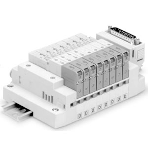 SMC SS5V1-16FD1-05BS-M-13 SV 系列 对应D型辅助插座 集装式 盒式底板