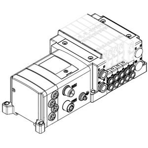 SMC SS5Y3-10SFA-12B-C4D SY3000·5000·7000 系列 5通电磁阀 插入式插件连接底板 对应EX260系列 10/11型 集装式