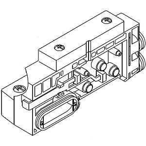 SMC SV2000-52U-2AS-C10 供排气端块组件 适用于SV1000/2000系列