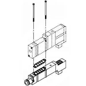 SMC SV3000-39-1A 集装式可选项 单独EXH.隔板组件 适用于SV2000/3000/4000系列