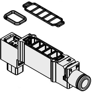 SMC SY50M-39-1A-C8 单独SUP.,EXH.隔板组件型 快换接头 直管 适用于SY系列