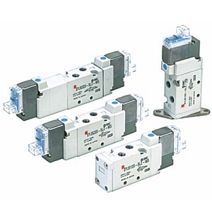 SMC SYJ5220-5LZD-C6 SYJ5000 系列 5通先导式电磁阀 弹性密封 直接配管型 单体阀