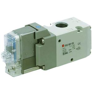 SMC VP342-5D1-01A-F VP300/500/700 系列 3通电磁阀 弹性密封 先导式座阀 直接配管型 单体