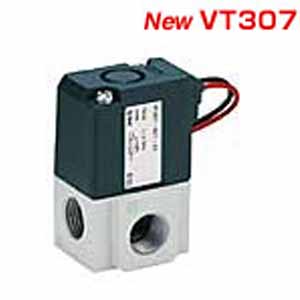 SMC VT307V-5DZ1-01-Q VT307 系列 3通电磁阀 直动式座阀 弹性密封