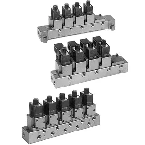SMC VV317-02-071-02-A VT317 系列 3通电磁阀 直动式座阀 集装规格