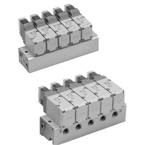 SMC VV3P7-41-031-04 VV3P*-41 VP300/500/700 系列 集装式 弹性密封 3通电磁阀/先导式座阀 共通排气型/41型