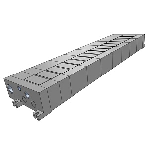 SMC VV5FS2-01-041-02 VFS2000 系列 5通电磁阀 5通先导式 集装规格 插入式:带导线(连接至内部插头)