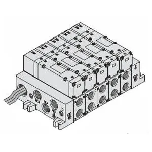 SMC VV5Q51-0503LD2 VQ5000 系列 5通先导式电磁阀 插入式组件 底板配管型 L导线引出式