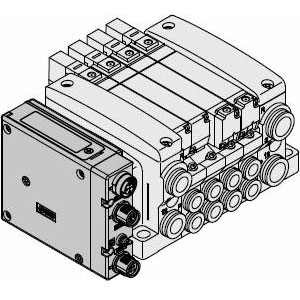 SMC VV5QC21-10C6SNAN VQC2000 系列 5通电磁阀 底板配管型 插入式组件 集装式型号 EX260