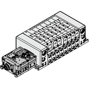 SMC VV5QC41-0403SD6Q3 VQC4000 系列 5通电磁阀 底板配管型 插入式组件 S组件(串行传送组件:现场总线设备) 对应EX600一体型(对应输入输出)串行传送系统集装式 对应IP67