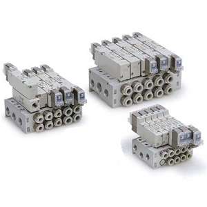 SMC VV5QZ15-10C6C-D VQZ1000·2000·3000 系列 5通先导式电磁阀 底板配管型 插头引线组件 集装式 插头式