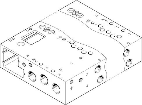 FESTO 气路板VABM-L1-14W-G14-24-GR 573510