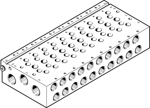 FESTO 气路板VABM-L1-18W-G38-7 574472