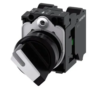 SIEMENS/西门子 3SU1系列选择开关 3SU1100-2BF60-3MA0 安装直径22mm 白色 1个