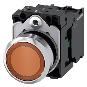 SIEMENS/西门子 3SU1系列发光按钮 3SU1153-0AB00-1BA0 安装直径22mm 琥珀色 1个