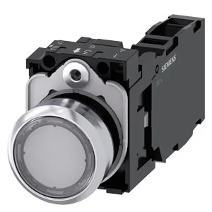 SIEMENS/西门子 3SU1系列平头按钮 3SU1150-0AB70-1FA0 安装直径22mm 透明 1个