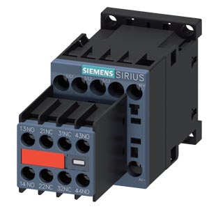 SIEMENS/西门子 3RT2系列接触器 3RT2016-1BB44-3MA0 3P 额定工作电流9A 线圈额定控制电压DC24V 1个