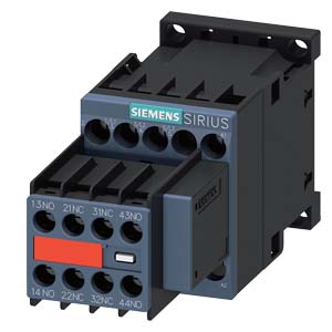 SIEMENS/西门子 3RT2系列接触器 3RT2017-1CK64-3MA0 3P 额定工作电流12A 线圈额定控制电压AC110V/120V 1个